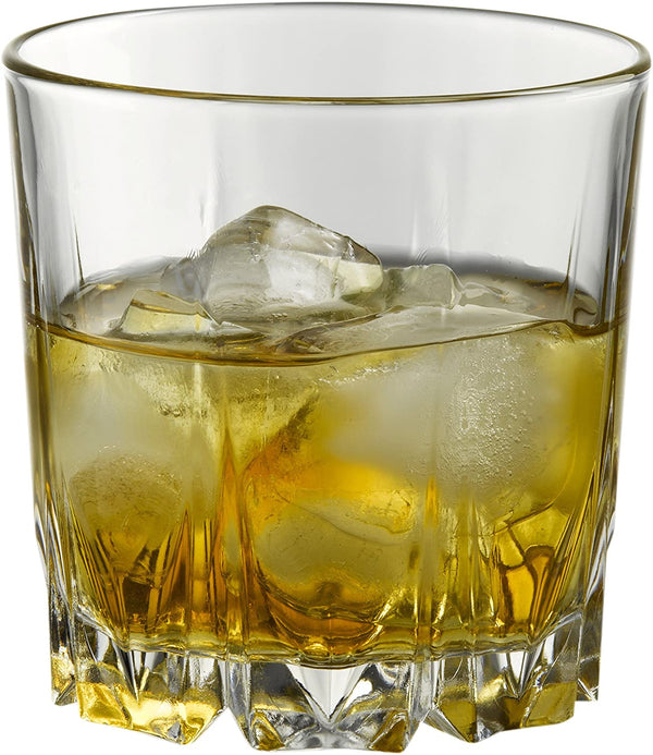 Pasabahce Whiskyglas mit Kristallschliff (300 ml) – 6er-Set
