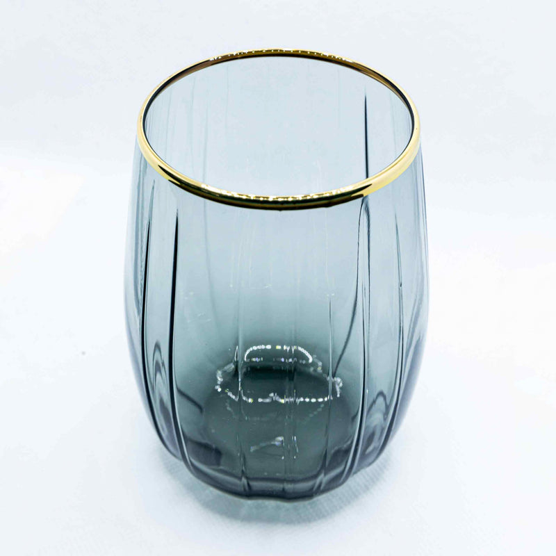 Pasabahce 3x Linka Trinkglas mit Goldrand 380 ml