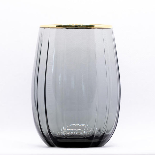 Pasabahce 3x Linka Trinkglas mit Goldrand 380 ml